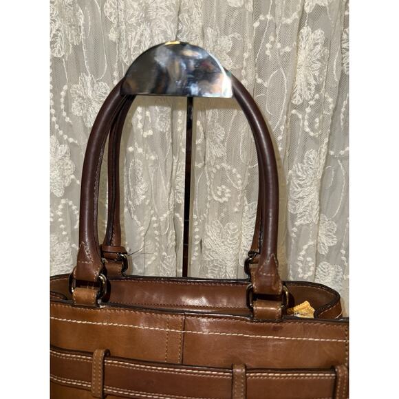 Coach Hampton Medium Tote Handbag in Brown Leather - Picture 9 of 16